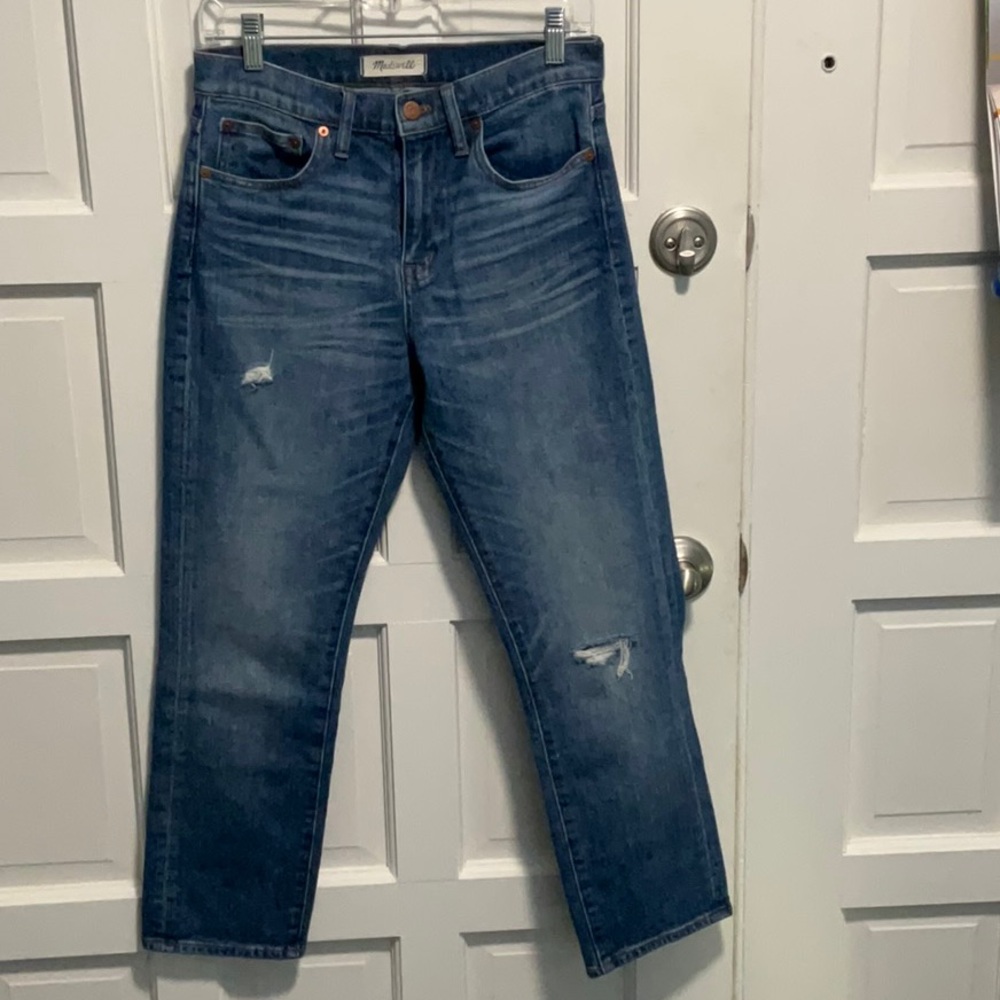 Madewell Cruiser Straight Jeans in Roger Wash / 27 / ROGER WASH